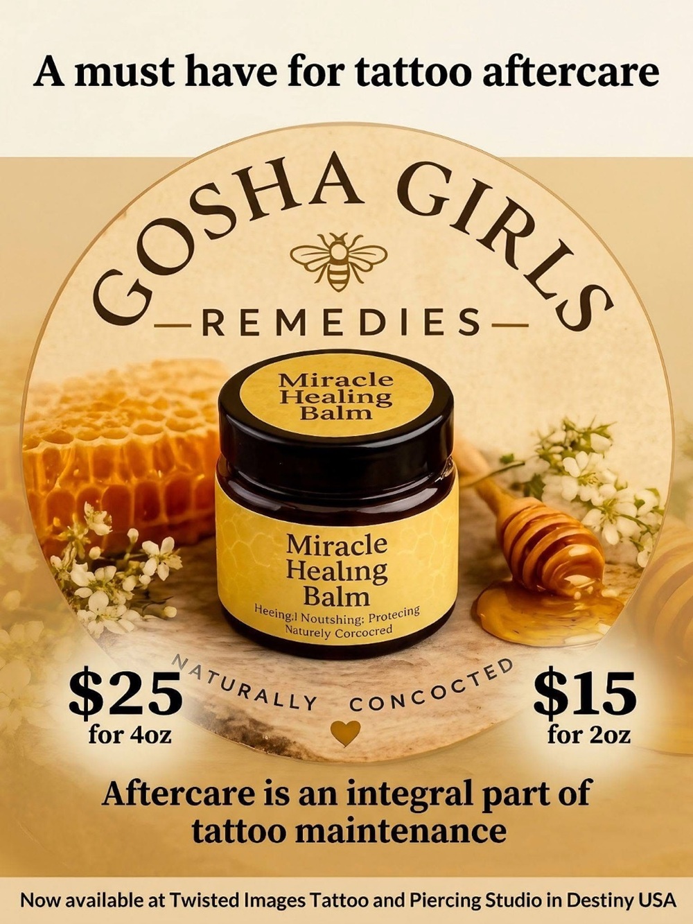 TATOO 👑❤️‍🩹 AFTERCARE Miracle Healing Balm — MOISTURIZER, Repair, HEALING ❤️‍🩹